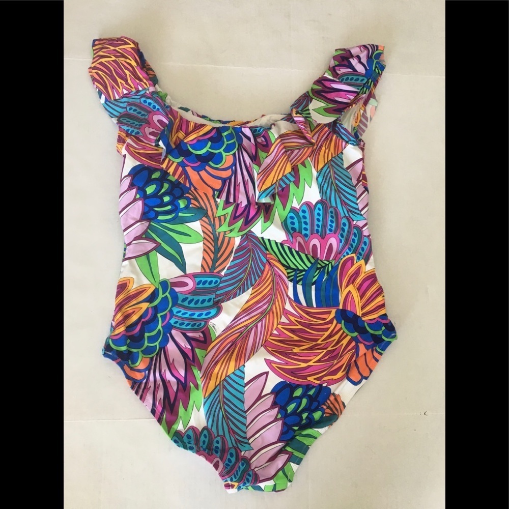 22. Trina Turk Ruffle Swimsuit - Picture 5 of 16